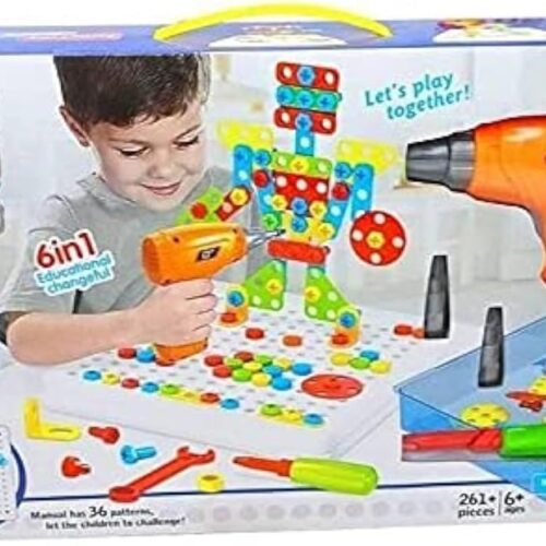 دريل للاطفال لتعليم البناء وتنميه تركيزه ومهارته