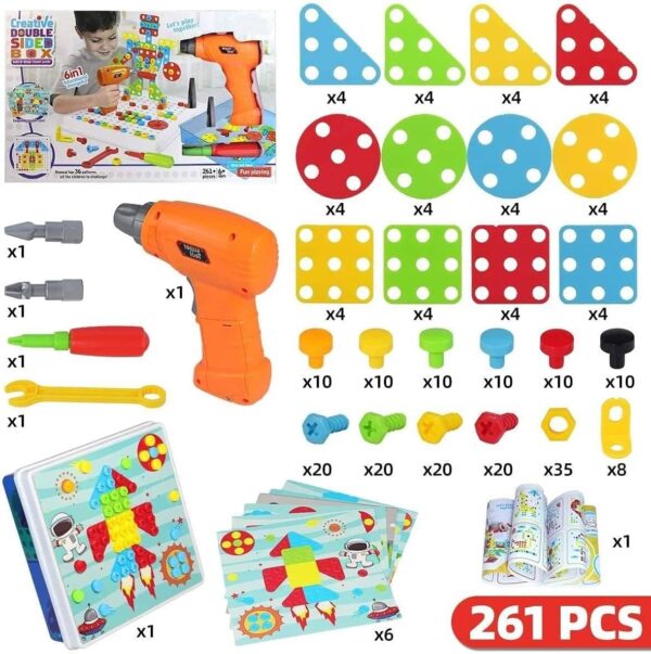 دريل للاطفال لتعليم البناء وتنميه تركيزه ومهارته